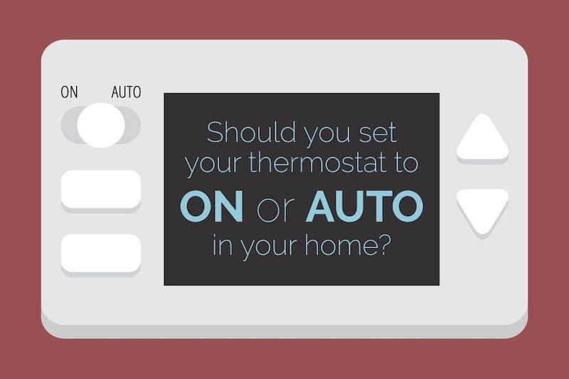 thermostat on or auto setting